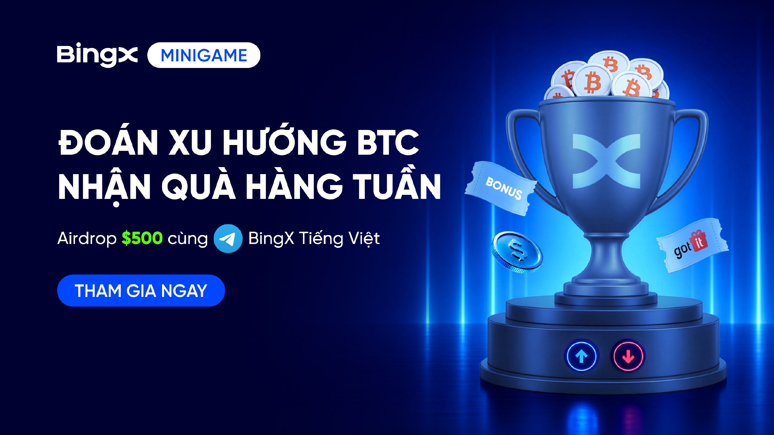 BingX Thông Báo Tiếng Việt