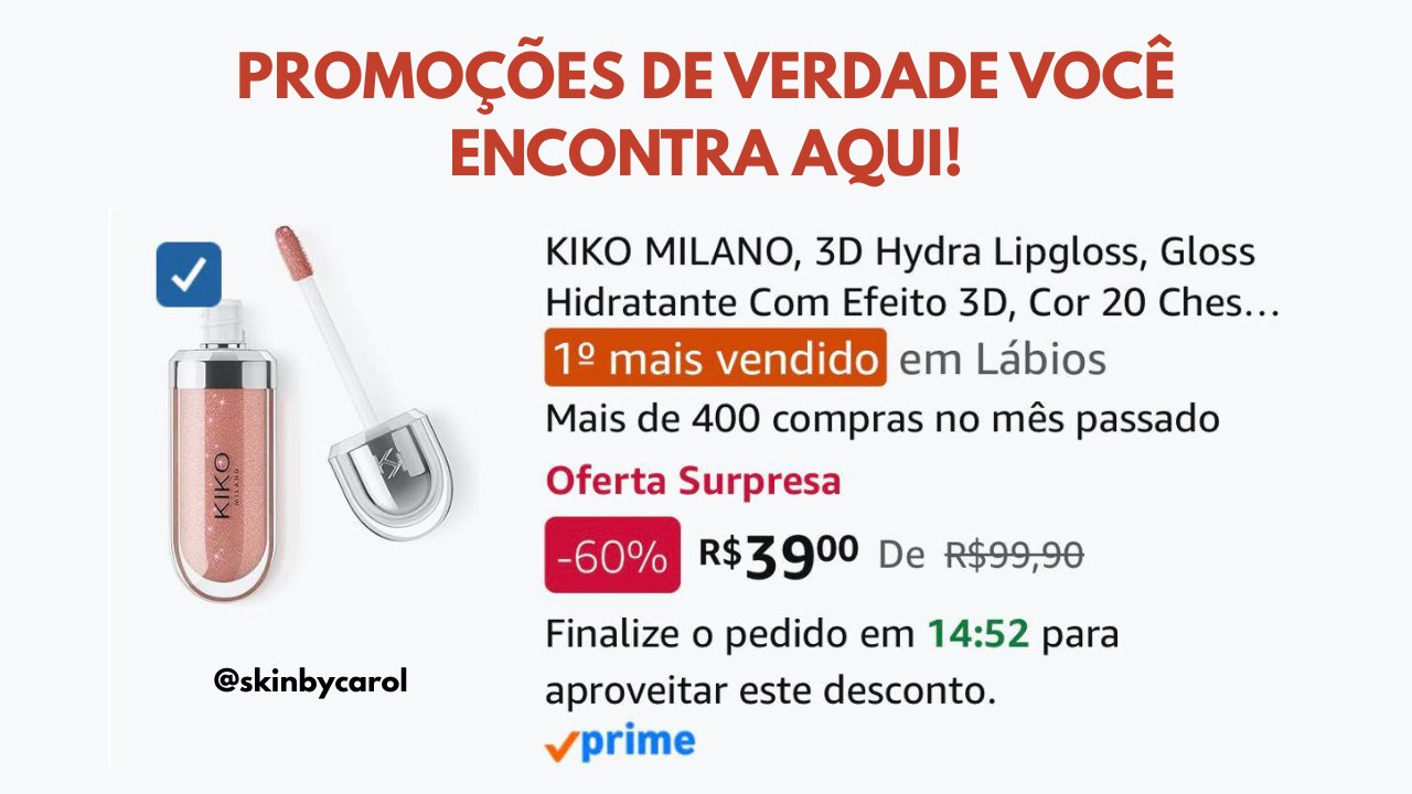 Promoções Skinbycarol 🚨